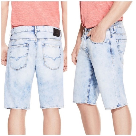 New GUESS Men's Regular Fit Denim Shorts SZ 32 - Picture 1 of 7